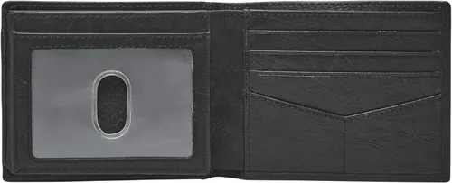 Miniatura 15 de Fossil Billetera plegable de cuero para hombre con ventana de identificación abatible para hombres