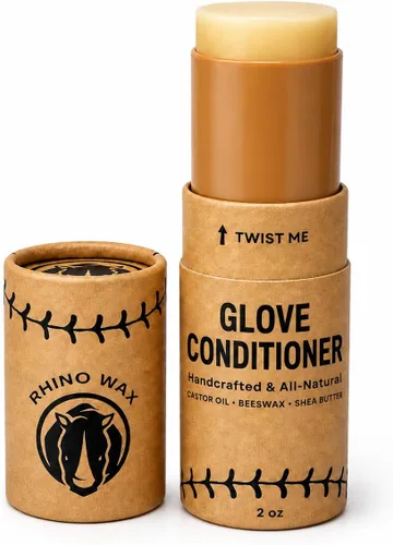 Miniatura 10 de Rhino Wax - Baseball Glove Conditioner - Condition Ball Mitts or Softball Gloves with Premium Leather Mitt Balm - Deeply Moisturizes, Speeds up