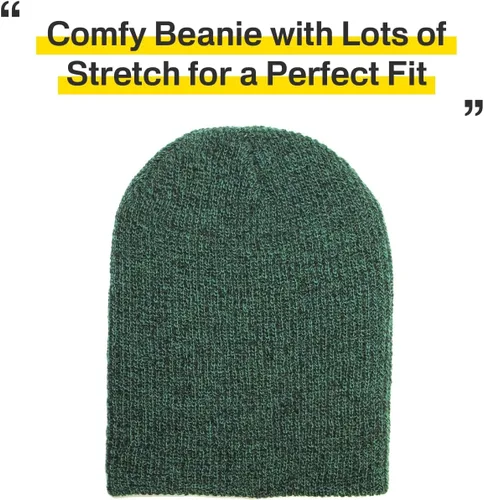 Miniatura 146 de KBETHOS Cómoda colección de gorros suaves y holgados de algodón de punto acrílico para invierno, cálido sombrero de esquí holgado unisex varios