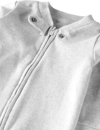 Miniatura 2 de little planet by carter's Pijama unisex de algodón orgánico para bebés y niños pequeños, Gris jaspeado