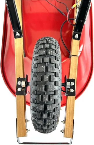 Miniatura 3 de Kit de motor eléctrico de carretilla 400-8 pulgadas para jardín de acarreo de neumáticos 3.1 mi/h-4.3 mi/h Velocidad 36V350W 100N.M Torque Función