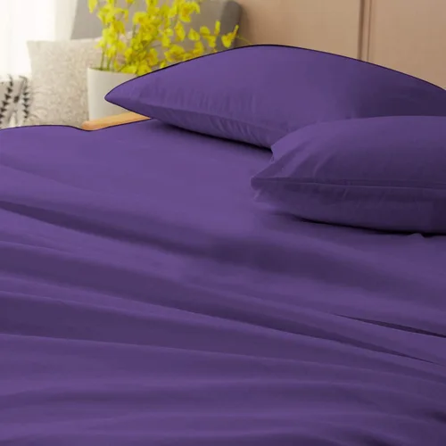 Miniatura 73 de Epic Cotton Juego de sábanas de 6 piezas, 100% algodón egipcio, de lujo, súper suave, bolsillos profundos de 12 pulgadas, tamaño King, 1000 hilos