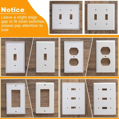 Miniatura 5 de Tondiamo 46 Paquetes de Almohadillas de Aislamiento para Tomacorrientes, Selladores de Placas de Pared para Ahorro de Energía Eléctrica, Aislamiento