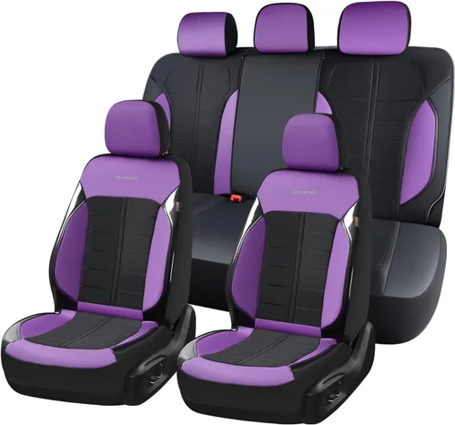 Miniatura 15 de Coverado Funda de asiento de automóvil, funda de asiento delantero de automóvil, malla de aire 3D, protectores de asiento transpirables, diseño