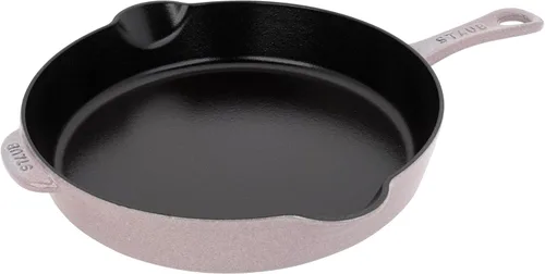 Miniatura 7 de Staub - Sartén tradicional de hierro fundido de 11 pulgadas, color cereza, fabricada en Francia