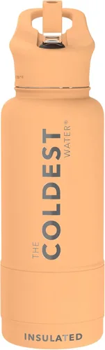 Miniatura 35 de Coldest - Botella para agua con tapa que incluye pajilla, térmica y metálica (acero inoxidable), para hombres y mujeres, color morado