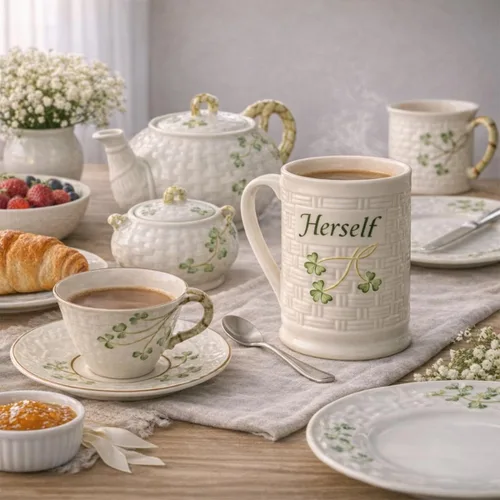 Miniatura 7 de Belleek Herself Taza, 4.5