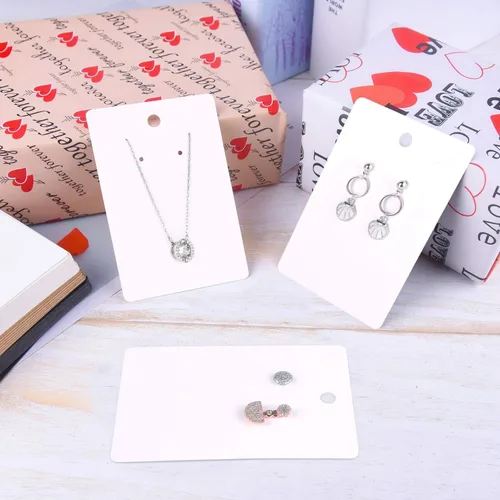 Miniatura 5 de MIAHART Juego de 150 tarjetas para aretes, collares, tarjetas de exhibición con 150 bolsas para vender aretes de bricolaje, aretes y exhibición