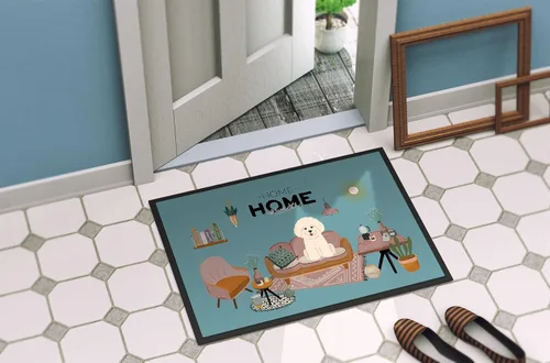 Miniatura 4 de Caroline's Treasures CK7920MAT Bichon Frise Sweet Home Felpudo de 18 x 27 pulgadas, tapete para puerta delantera, para interiores y exteriores