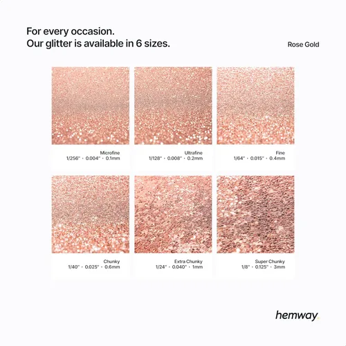 Miniatura 127 de Hemway - Purpurina para resina 100g, cristales metálicos plateados, copos súper gruesos para vasos de epoxi, cera de fusión