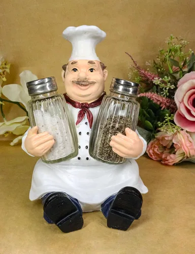 Miniatura 7 de Ebros - Figura decorativa para cocineros, cocineros, cocineros, bistró, restaurante, cocina, comedor, centro de mesa, decoración para chefs