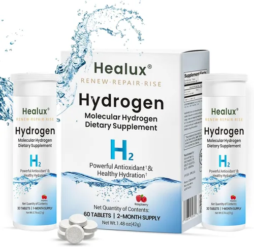 Miniatura 2 de Tabletas de agua de hidrógeno de 12 PPM – Tabletas moleculares de H₂ con magnesio H2 TAB Soporte antioxidante para energía, salud celular