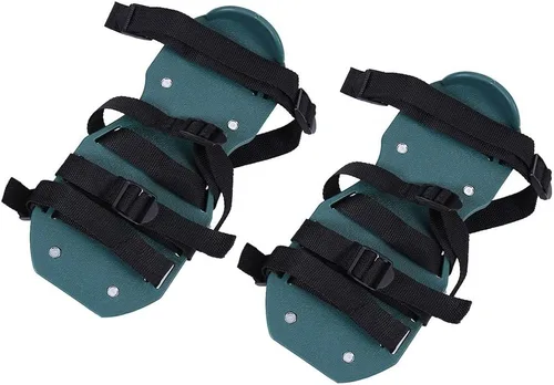 Miniatura 8 de Joyzan Sandalias aireadoras de césped, zapatos de aireación de césped premontados, aireación de suelo, correa ajustable, hebilla de metal