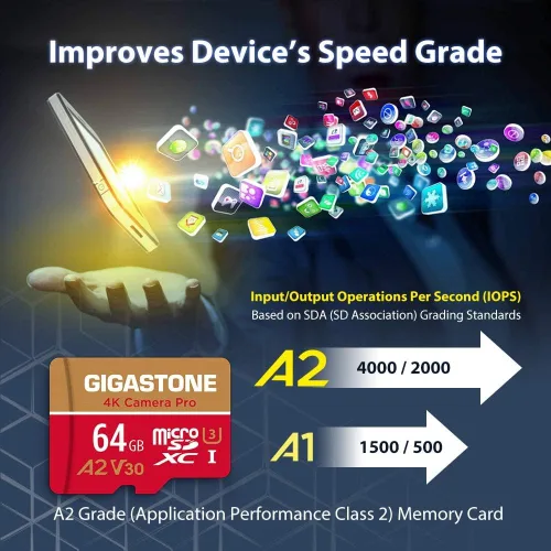 Miniatura 6 de 【Recuperación de datos de 5 años】 GIGASTONE - Tarjeta Micro SD de 64 GB, paquete de 10, cámara 4K Pro, para GoPro, cámara de seguridad, Wyze, DJI