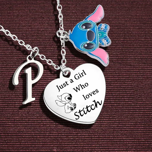 Miniatura 3 de Collar de puntada con letra inicial A-Z, collar Ohana, regalo de cumpleaños para mujeres y niñas, regalos para hija, hermana, sobrina, amigas