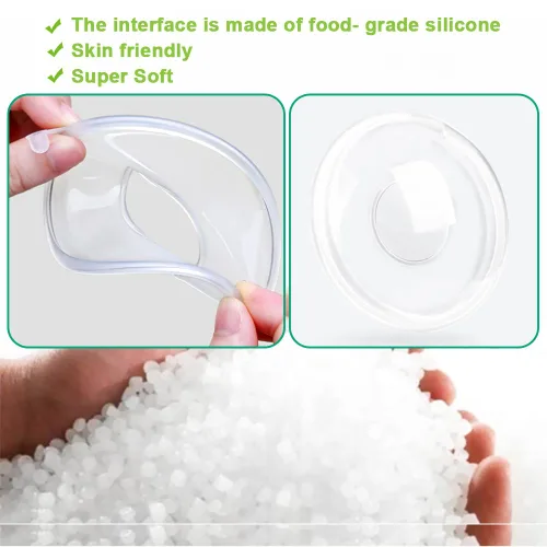 Miniatura 4 de ¡Nuevo modelo with tapones! 2 unidades de conchas de pecho, recolector de leche, tazas de lactancia portátiles, protege los pezones doloridos