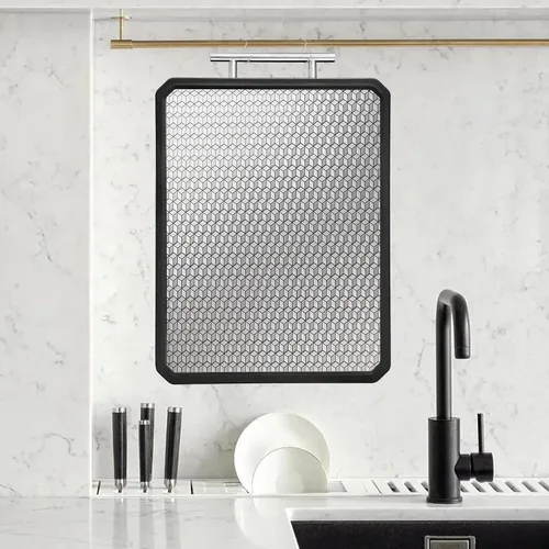 Miniatura 8 de Tabla de cortar de doble cara de acero inoxidable, tabla de cortar grande no tóxica con pajita de trigo para cocina, resistente a los arañazos, apta