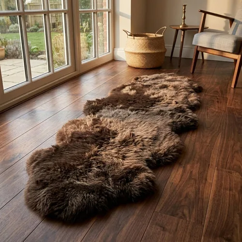 Miniatura 17 de Alfombra de piel de oveja de Nueva Zelanda 100% gruesa, suave y duradera
