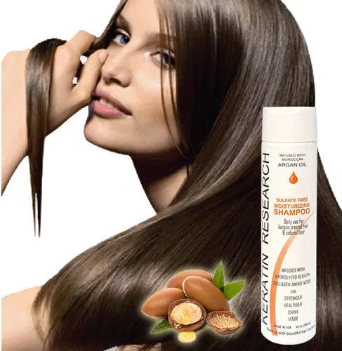 Miniatura 2 de KERATIN RESEARCH Cuidado del cabello sin sulfato y sal para tratamiento capilar post queratina, tratamiento diario para todo tipo de cabello, aceite
