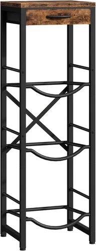 Miniatura 8 de CHOEZON Soporte para Jarra de Agua de 5 Galones, Soporte para Botella de Agua, Estante de Almacenamiento para Hervidor de 3 Niveles con Cajón, Negro