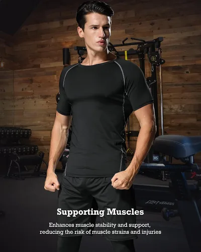 Miniatura 4 de BOOMCOOL 5PCS Gym Clothes for Men Workout Sets