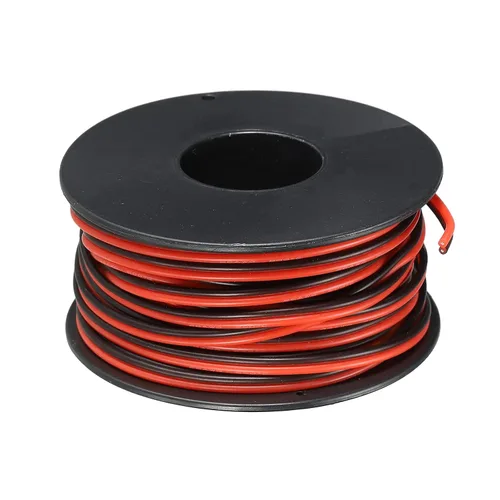Miniatura 17 de MECCANIXITY Alambre de calibre 14, 2 conductores, alambre de silicona paralelo de 14 AWG, alambre trenzado de alambre de cobre estañado, carrete