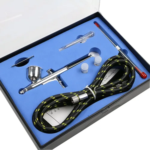 Miniatura 3 de BUYTER Kit de aerógrafo de alimentación por gravedad de doble acción de precisión de 130K 0.2, 0.3 y 0.020 in con manguera de aerógrafo de 6 pies