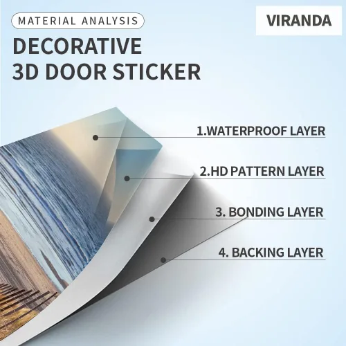 Miniatura 2 de Calcomanías 3D para puerta, murales para despegar y pegar, cocodrilo negro, calcomanías de pared, autoadhesivas, extraíbles, impermeables, de PVC