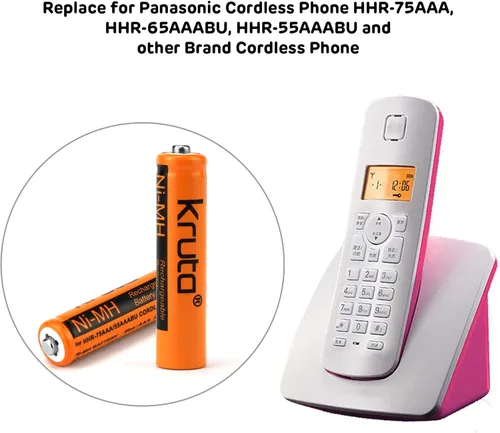 Miniatura 3 de NI-MH - Batería recargable AAA de 1.2 V, 700 mAh, hhr-55aaabu, pilas AAA para teléfonos inalámbricos Panasonic, controles remotos, electrónica