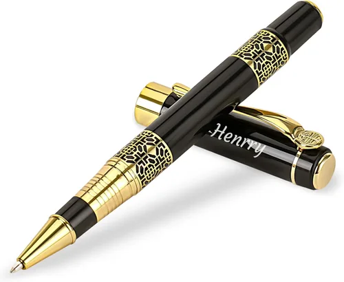 Bnesi Bolígrafo de lujo, juegos de bolígrafos de escritura personalizados, bonitos bolígrafos para hombres y mujeres, regalo profesional, ejecutivo,