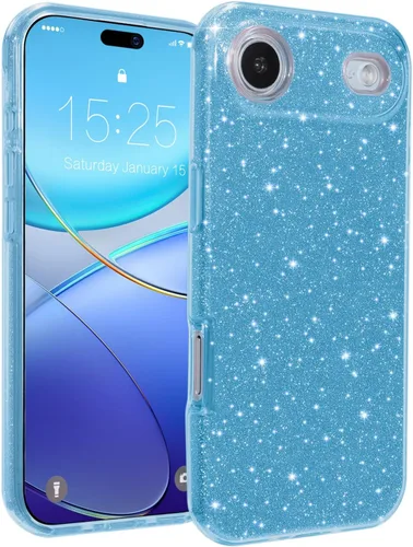 MATEPROX - Funda compatible con iPhone Air de 6.5' [2025], carcasa protectora de 3 capas con purpurina brillante y tendencia, anti-arañazos y a