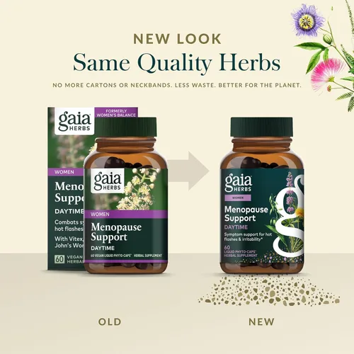 Miniatura 6 de Gaia Herbs Apoyo para la menopausia durante el día - Ayuda a apoyar el equilibrio hormonal y el bienestar de las mujeres* - con Vitex, Cohosh negro
