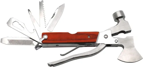 Miniatura 8 de Herramienta multiherramienta para acampar, equipo de supervivencia 16 en 1, de acero inoxidable, compatible con senderismo, pesca, kit de emergencia