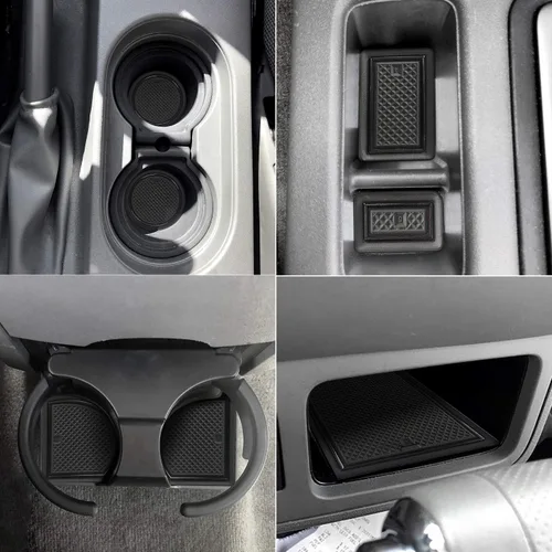 Miniatura 3 de auovo Alfombrillas antipolvo para Frontier Crew Cab 2005-2020, accesorios Xterra 2005-2015, ajuste personalizado, forros para bolsillo de puerta