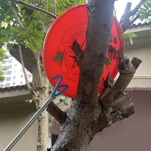 Miniatura 5 de Poste telescópico de recogida magnético con 3 ganchos, varilla de alcance de alambre de empuje y tracción telescópica de 10 pies, recuperador