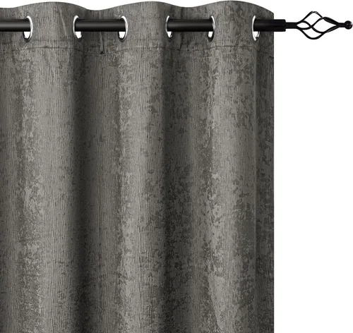 Miniatura 10 de SUBRTEX - Cortinas opacas de 52Wx63L, cortinas florales para oscurecer la habitación, cortinas de ventana aisladas térmicamente de 2 paneles