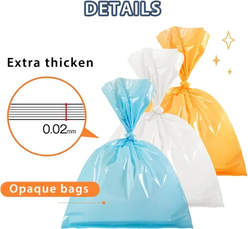 Miniatura 2 de Bolsas de eliminación de desechos de sellado de olores, bolsas de basura para gatos, bolsas de basura sin perfume, bolsas de gran capacidad para Azul