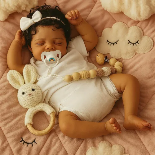 SCOM Muñecas de bebé renacidas Niño Negro - 18 Pulgadas Muñecas recién nacidas realistas Muñecas de bebé recién nacidas afroamericanas Muñeca de