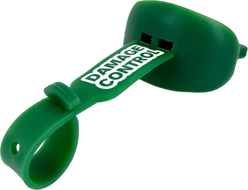 Miniatura 12 de DAMAGE CONTROL Protector bucal con correa permanente para casco, protector bucal juvenil para proteger labios y dientes, chupete sin ebullición