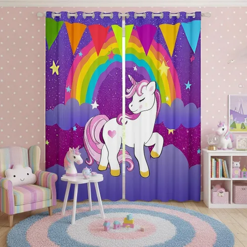 Miniatura 11 de Erosebridal - Paneles de cortina con notas musicales retro rotantes para ventana, cortinas estilo grunge de música rock para niños y adultos