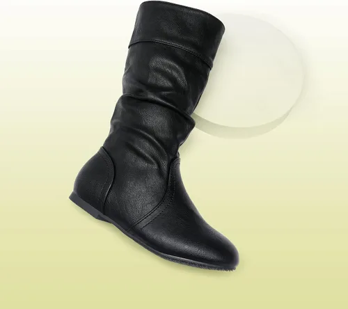Miniatura 2 de DREAM PAIRS - Botas de invierno para montar en bicicleta para niñas, altura hasta la rodilla, piel sintética (niñas pequeñas, medianas y grandes)