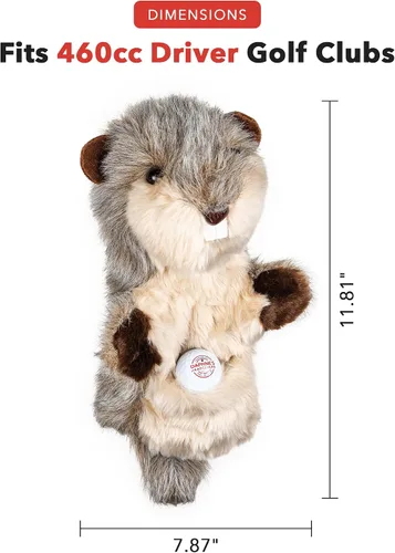 Miniatura 3 de Daphne's Headcovers Gopher Funda para Driver Divertida Funda para Palos de Golf Protección Elegante para Funda de Palo para Hombres y Mujeres
