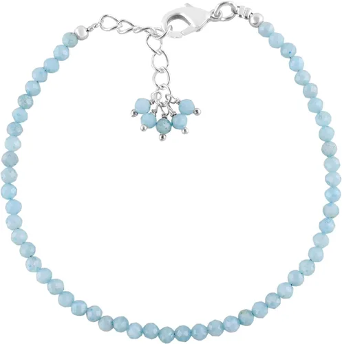 Miniatura 42 de Natural Gemstone Micro Round Beads Dainty Choker Bangle Bracelet, Handmade Jewelry for Women, Healing Chakra Crystals Silver Plated Chain 8 inch