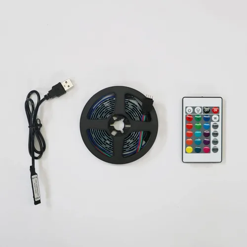 Miniatura 7 de Olela Soporte de TV con luces LED, consola de TV moderna para centro de entretenimiento, armario de TV minimalista de madera con cajón
