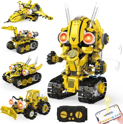 Miniatura 8 de HPROMOT Robot de juguete RC para niños, robot de control remoto, sensor de gestos inteligente, recargable y programable, robot para caminar, bailar