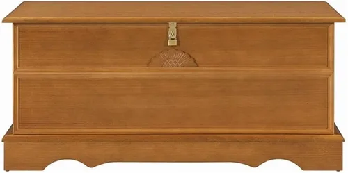 Miniatura 3 de Bowery Hill Cofre rectangular de madera tradicional de cedro, 40 pulgadas de ancho x 16 pulgadas de profundidad x 18.5 pulgadas de alto, acabado