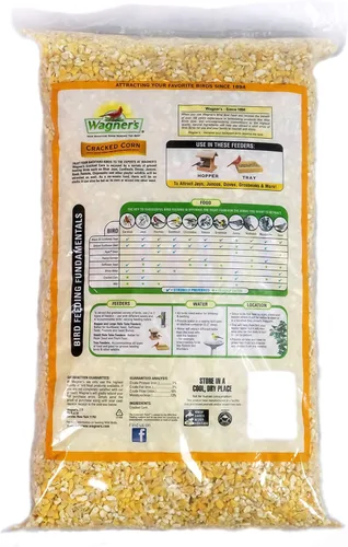 Miniatura 3 de Wagner's 18542 Alimento para pájaros silvestres de maíz agrietado, bolsa de 10 libras y 62067 Deluxe Treat Blend Alimento para aves silvestres, 4