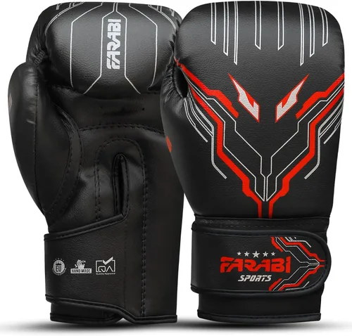 Miniatura 7 de Farabi Sports Guantes de boxeo para niños y niñas, guantes de kickboxing de 6 onzas para jóvenes, guantes de boxeo junior para MMA, Muay Thai