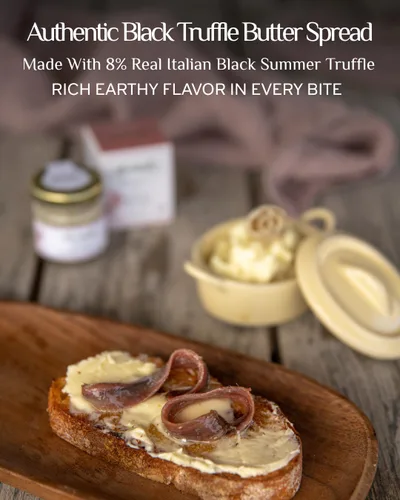 Miniatura 6 de TartufLanghe Bouquet Mantequilla de trufa negra – Mantequilla gourmet untable hecha con trufa negra italiana, condimento saborizado sin gluten