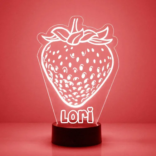 Miniatura 17 de MMS Food - Lámpara LED de luz nocturna, personalizada con tu nombre o texto, control remoto con 16 colores, 4 modos de luz, lámpara LED de regalo